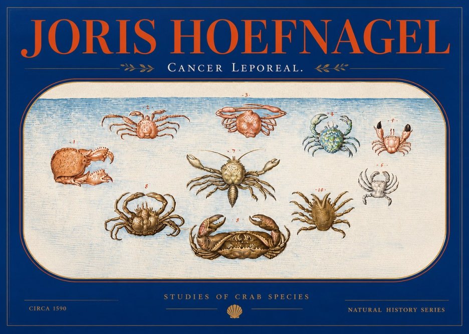 Joris Hoefnagel Cancer Leporeal. No2 - Affiche