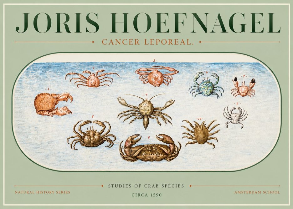 Joris Hoefnagel Cancer Leporeal. No3 - Affiche