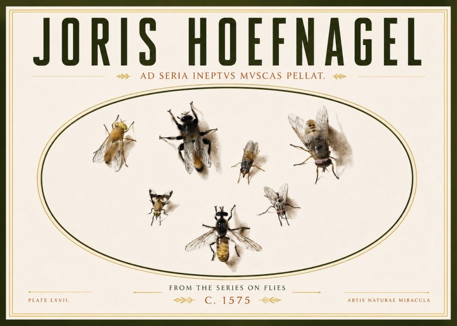 Joris Hoefnagel From the Series on Flies - Plate Lxvii. No4 - Affiche