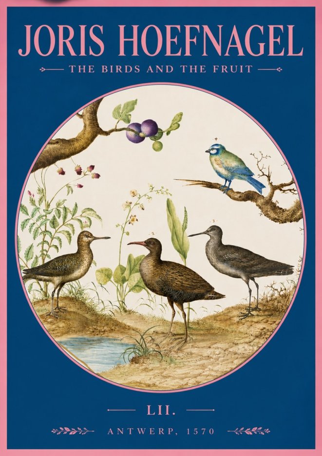 Joris Hoefnagel The Birds and the Fruit No2 - Affiche