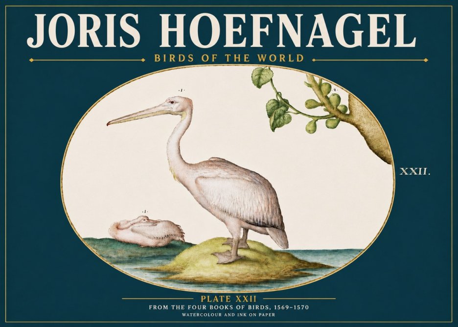 Joris Hoefnagel Plate Xxii No5 - Affiche