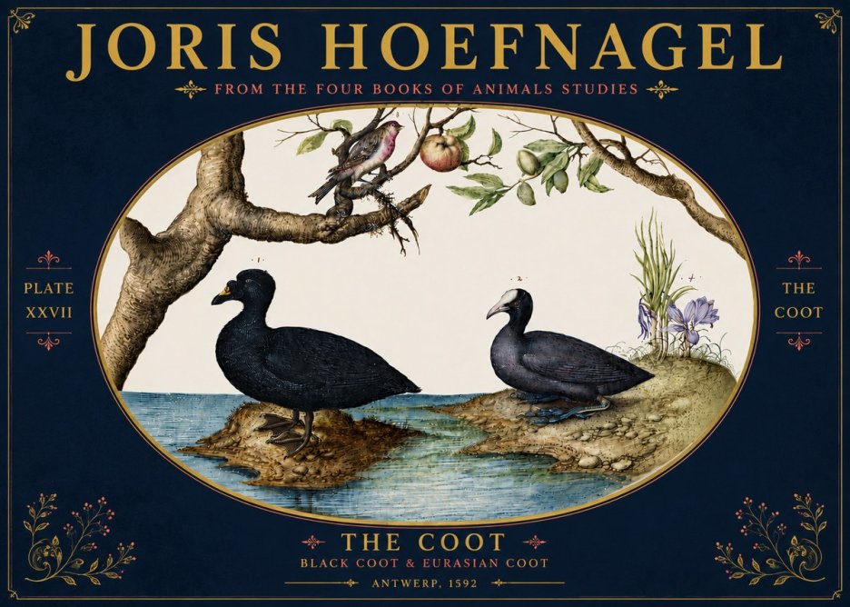 Joris Hoefnagel The Coot No6 - Affiche