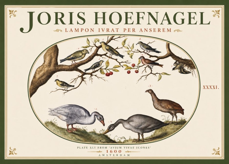 Joris Hoefnagel Lampon Ivrat per Anserem No6 - Affiche