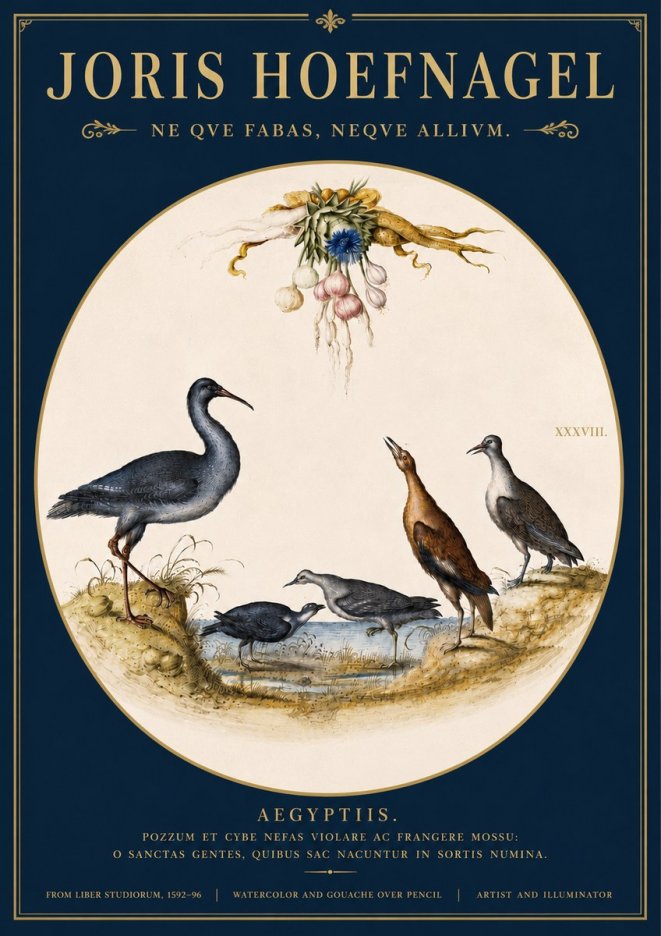 Joris Hoefnagel Aegyptiis. No4 - Affiche