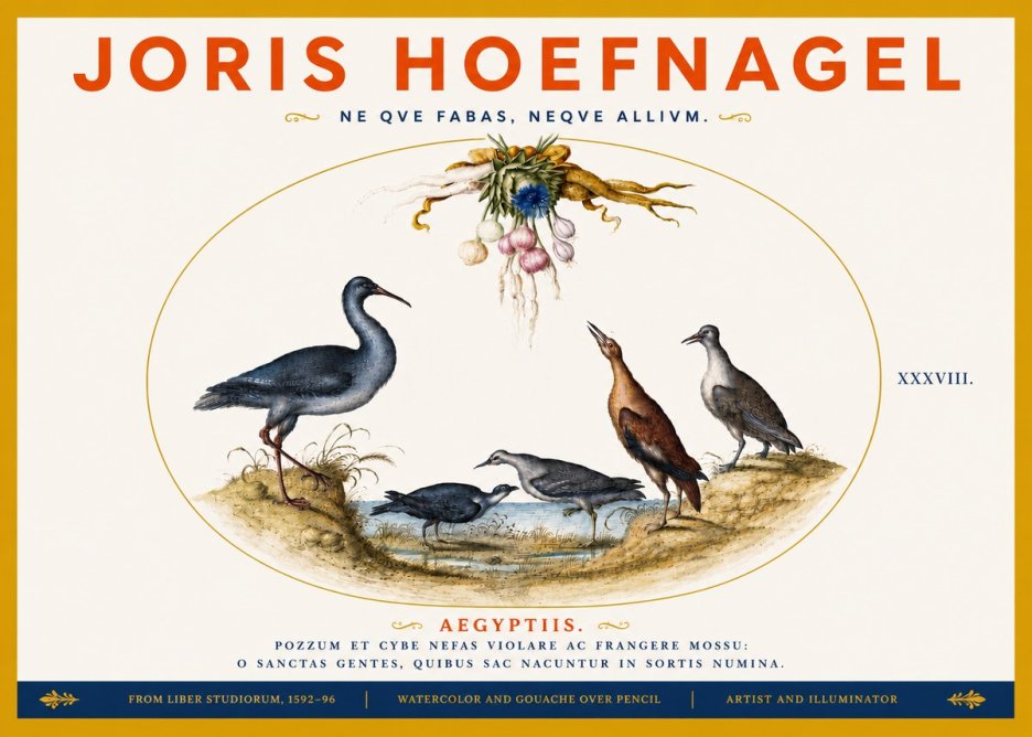 Joris Hoefnagel Aegyptiis. No5 - Affiche