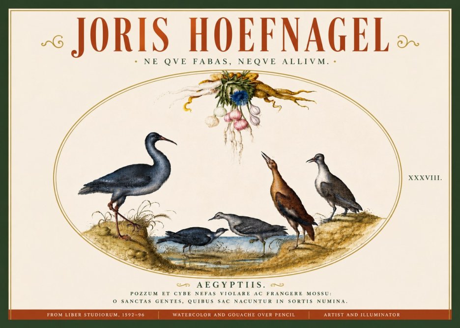 Joris Hoefnagel Aegyptiis. No6 - Affiche