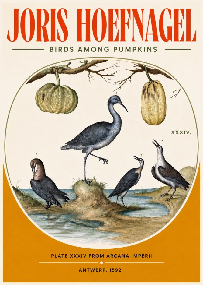 Joris Hoefnagel Birds and Fruits No4 - Affiche