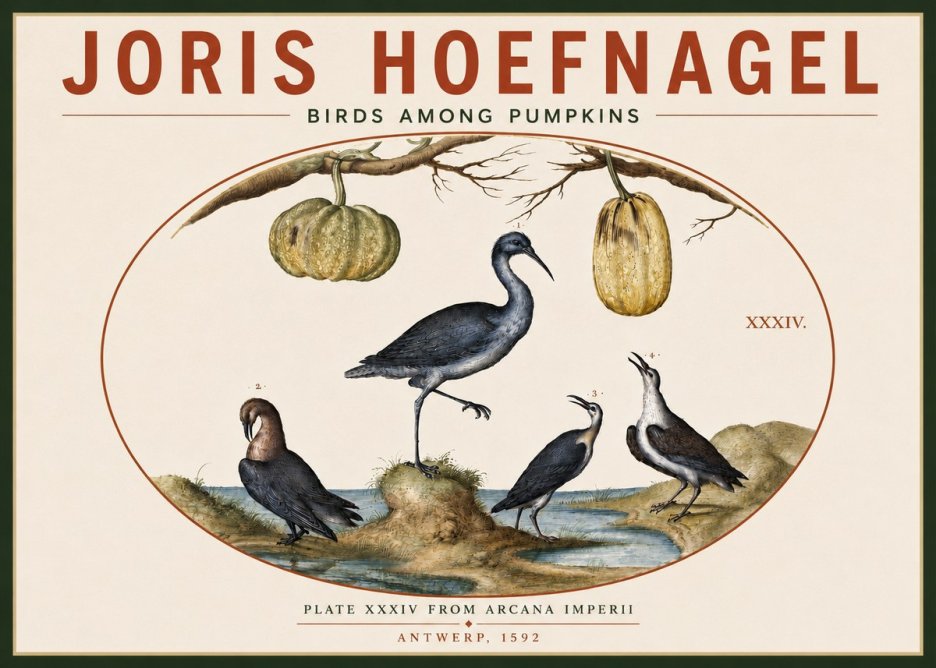 Joris Hoefnagel Birds and Fruits No6 - Affiche