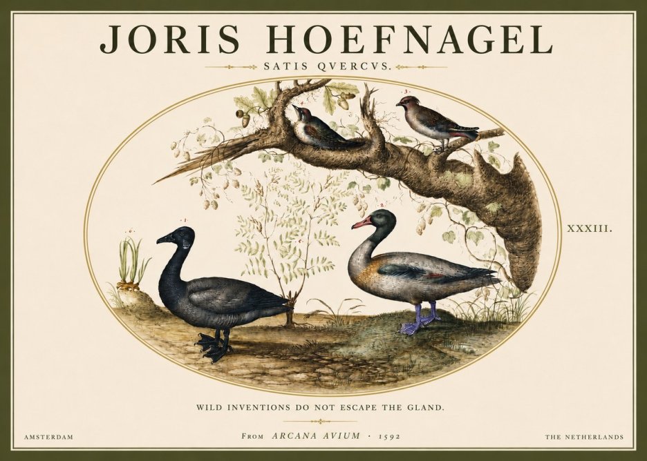 Joris Hoefnagel Satis Quercus. Birds of the Marsh No5 - Affiche