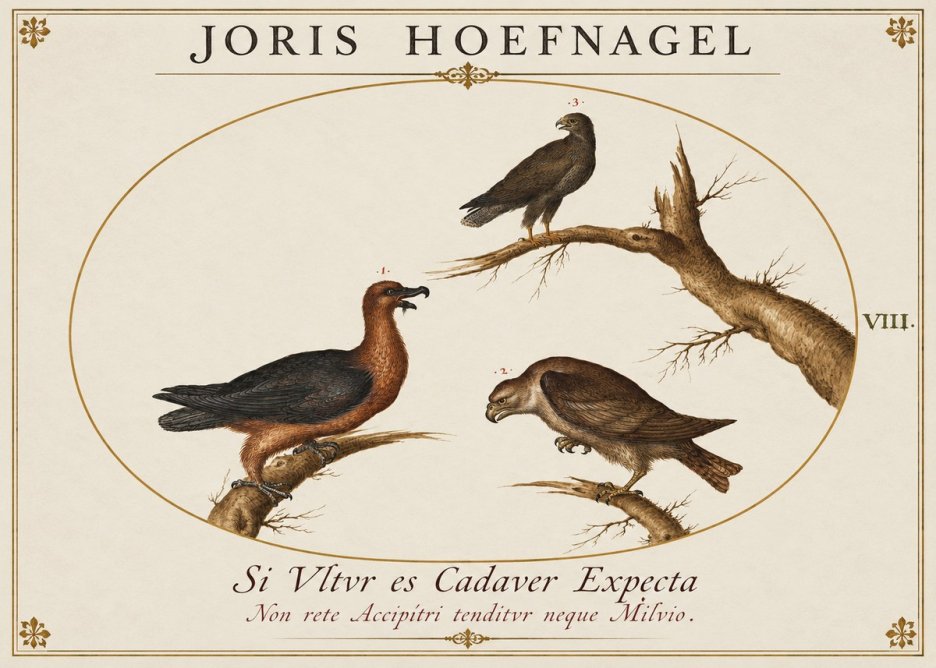 Joris Hoefnagel Birds of Prey No2 - Affiche