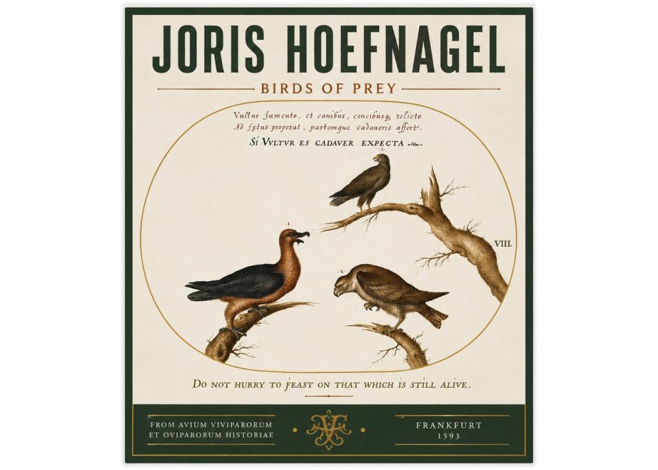 Joris Hoefnagel Birds of Prey No3 - Affiche