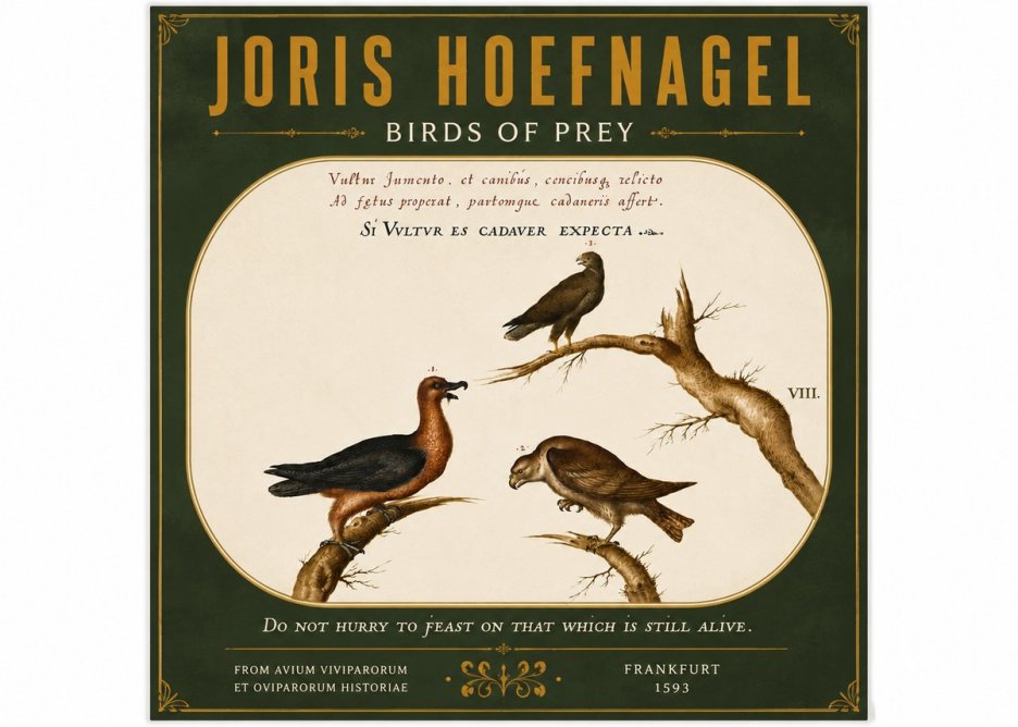 Joris Hoefnagel Birds of Prey No5 - Affiche