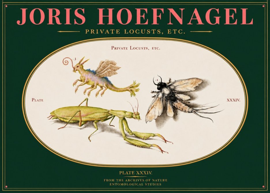 Joris Hoefnagel Privs Locvsta Bovem. No4 - Affiche