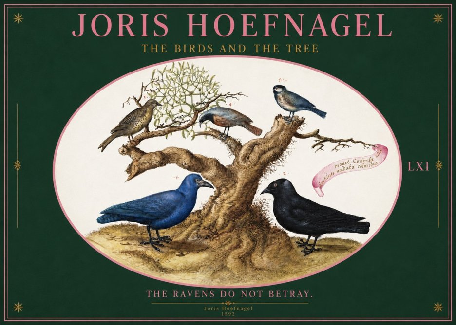 Joris Hoefnagel The Birds and the Tree No2 - Affiche
