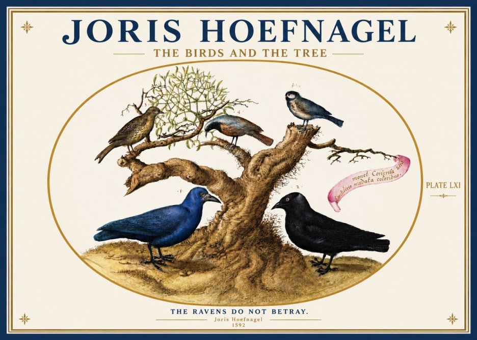 Joris Hoefnagel The Birds and the Tree No3 - Affiche