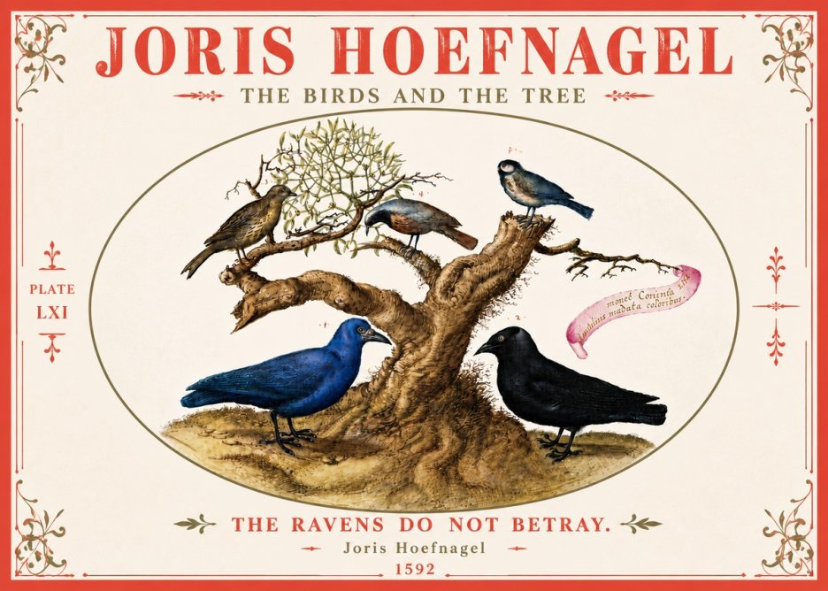 Joris Hoefnagel The Birds and the Tree No6 - Affiche