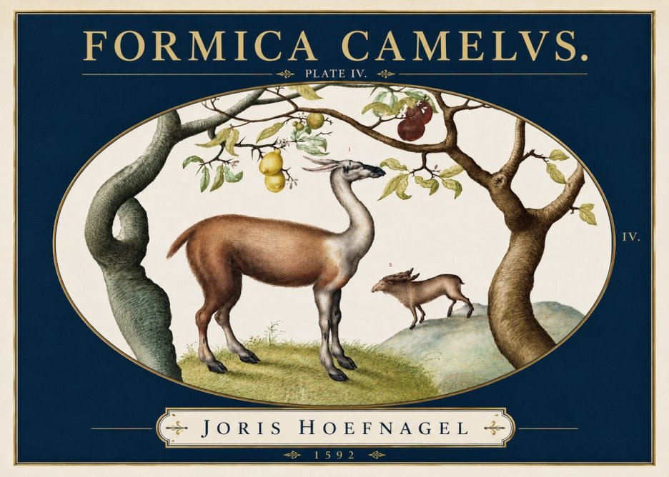 Joris Hoefnagel Formicamelus. No5 - Affiche