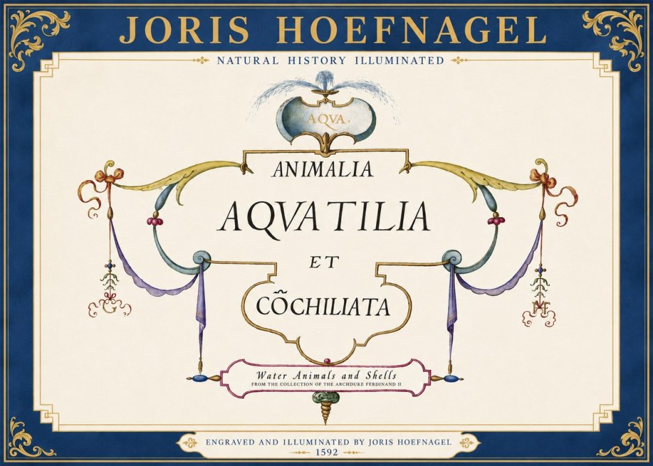 Joris Hoefnagel Animalia Aquatilia Et Cochiliata No3 - Affiche