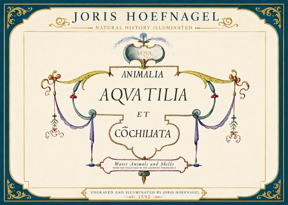 Joris Hoefnagel Animalia Aquatilia Et Cochiliata No5 - Affiche