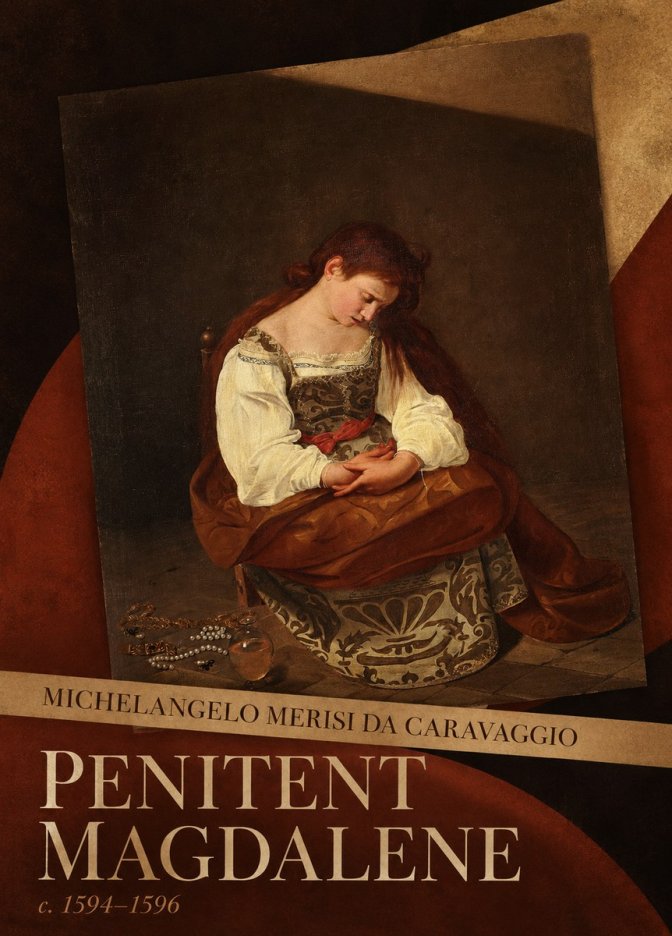 Michelangelo Merisi da Caravaggio Penitent Magdalene No5 - Affiche