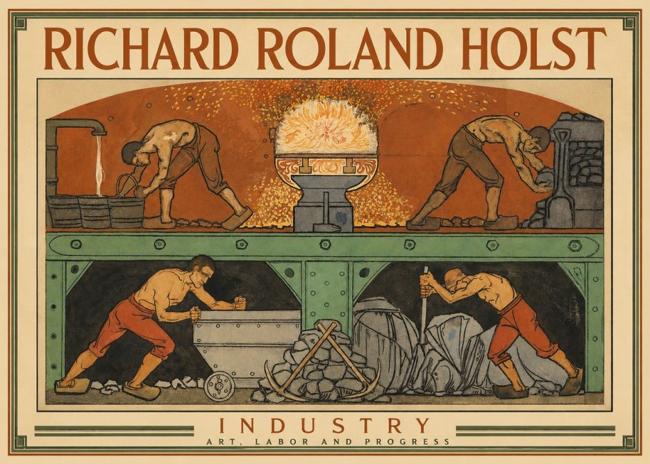 Richard Roland Holst Industry No2 - Affiche