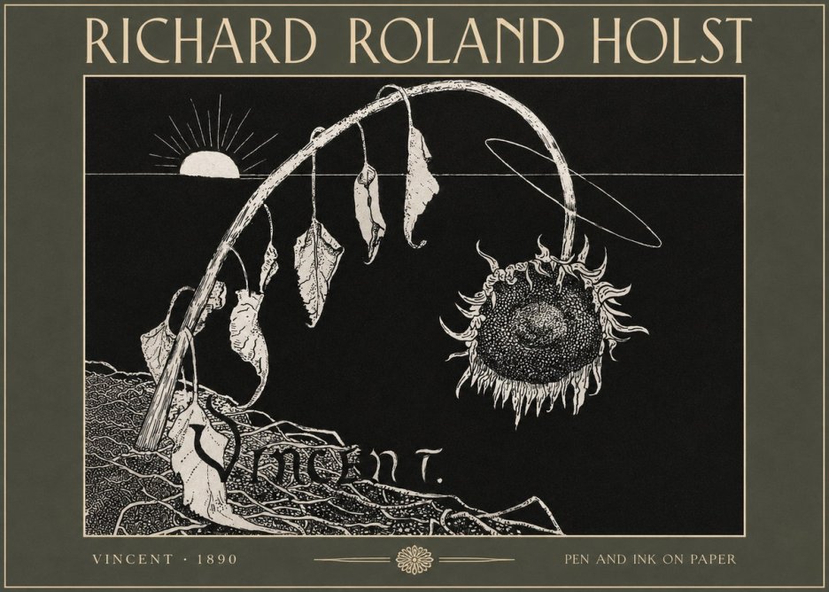 Richard Roland Holst Vincent No4 - Affiche