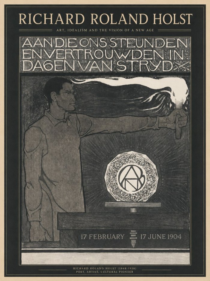 Richard Roland Holst Aan Die Ons Steunden En Vertrouwden in Dagen Van Stryd No1 - Affiche