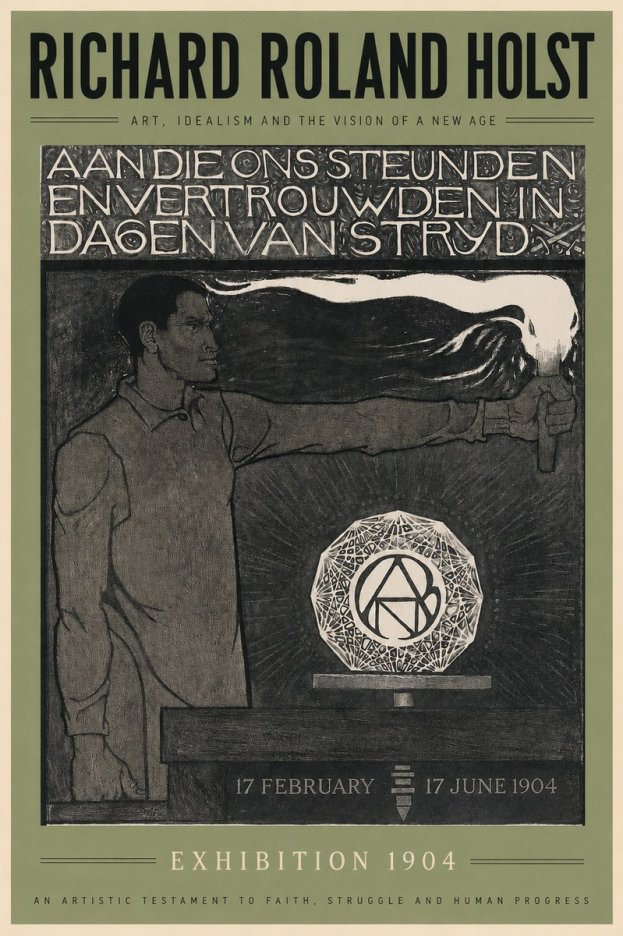 Richard Roland Holst Aan Die Ons Steunden En Vertrouwden in Dagen Van Stryd No2 - Affiche