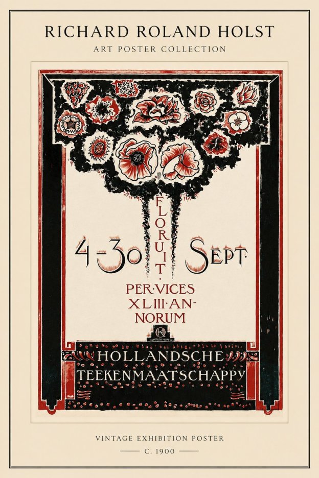 Richard Roland Holst Hollandsche Teekenmaatschappij No1 - Affiche