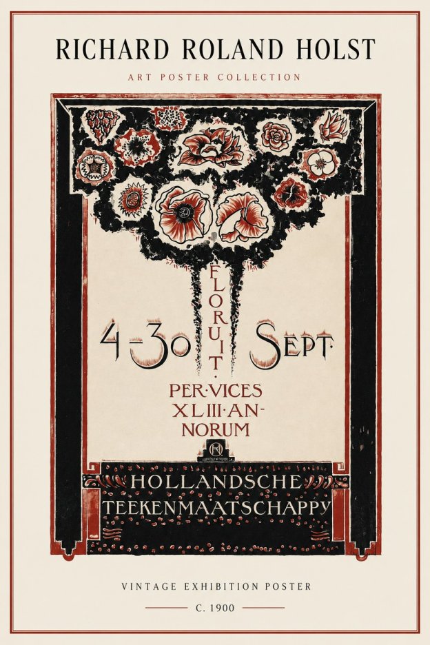 Richard Roland Holst Hollandsche Teekenmaatschappij No2 - Affiche