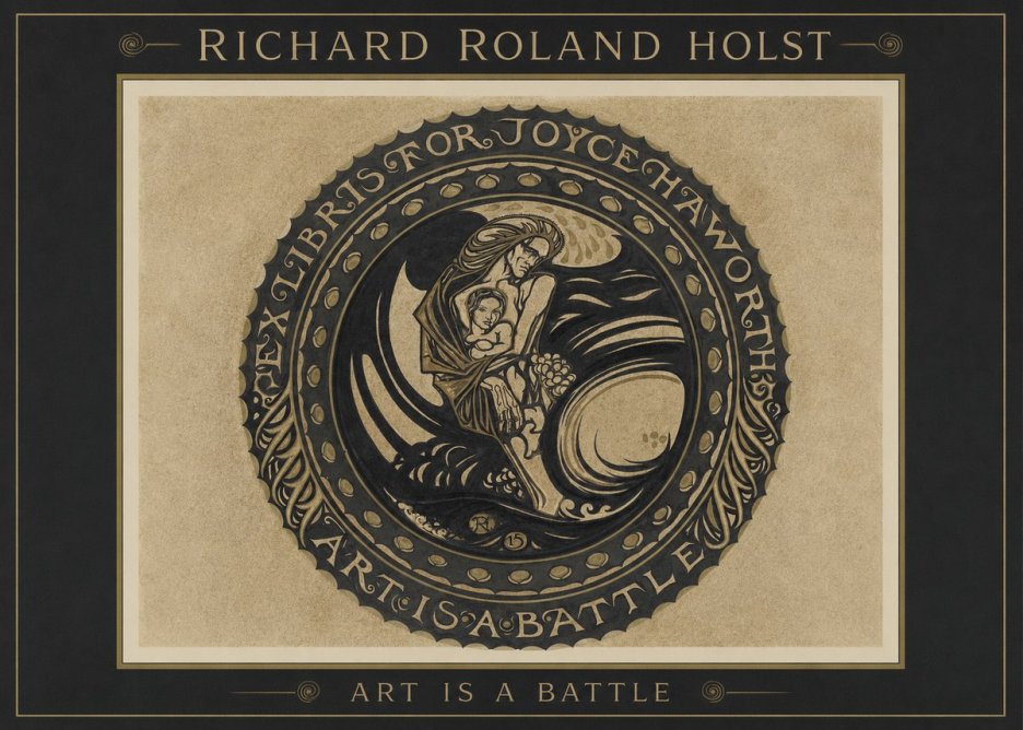 Richard Roland Holst Ex Libris for Joyce Haworth No1 - Affiche