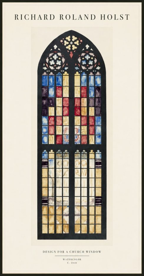 Richard Roland Holst Design for a Church Window No1 - Affiche