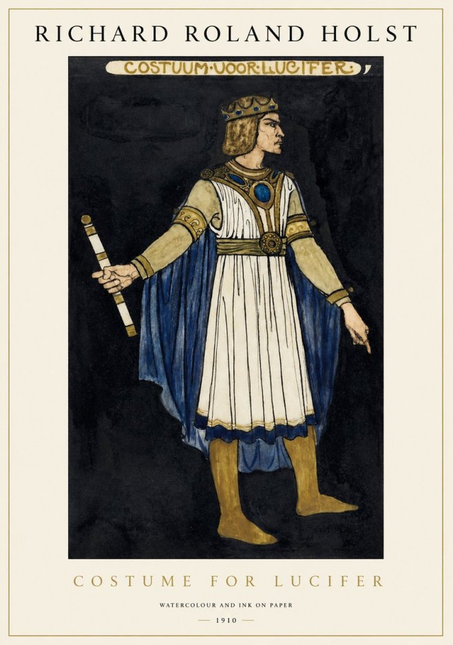 Richard Roland Holst Costume for Lucifer No1 - Affiche