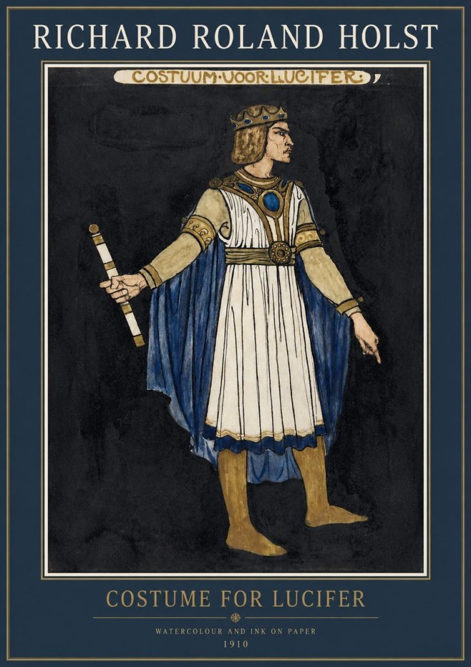 Richard Roland Holst Costume for Lucifer No2 - Affiche