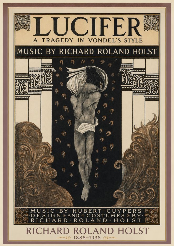 Richard Roland Holst Lucifer Treurspel Van Vondel No2 - Affiche