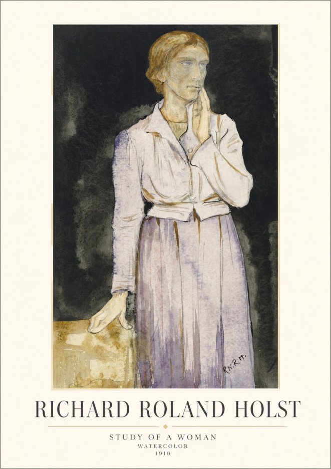 Richard Roland Holst Study of a Woman No1 - Affiche