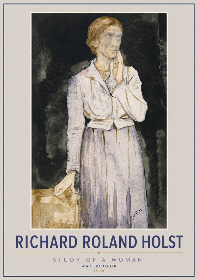 Richard Roland Holst Study of a Woman No4 - Affiche
