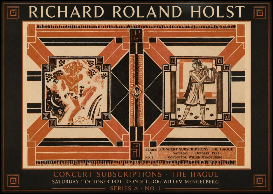 Richard Roland Holst Concert Subscriptions - the Hague No2 - Affiche