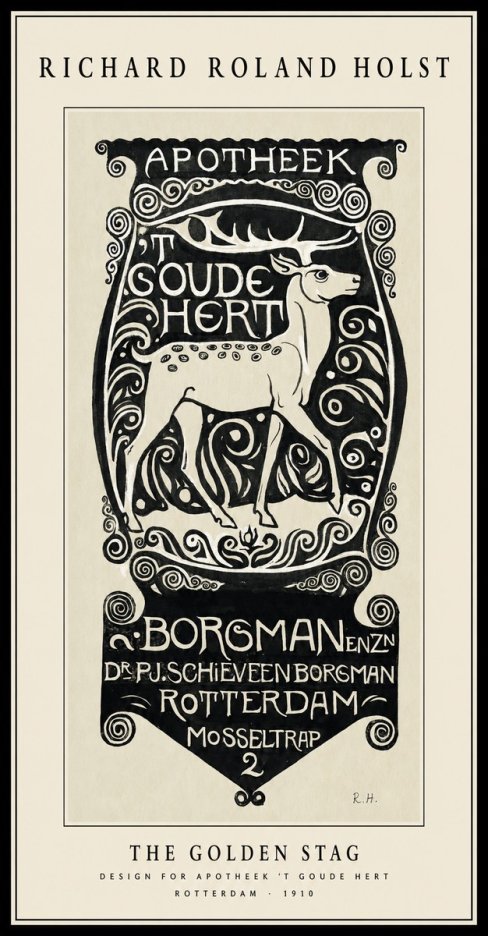 Richard Roland Holst The Golden Stag No1 - Affiche