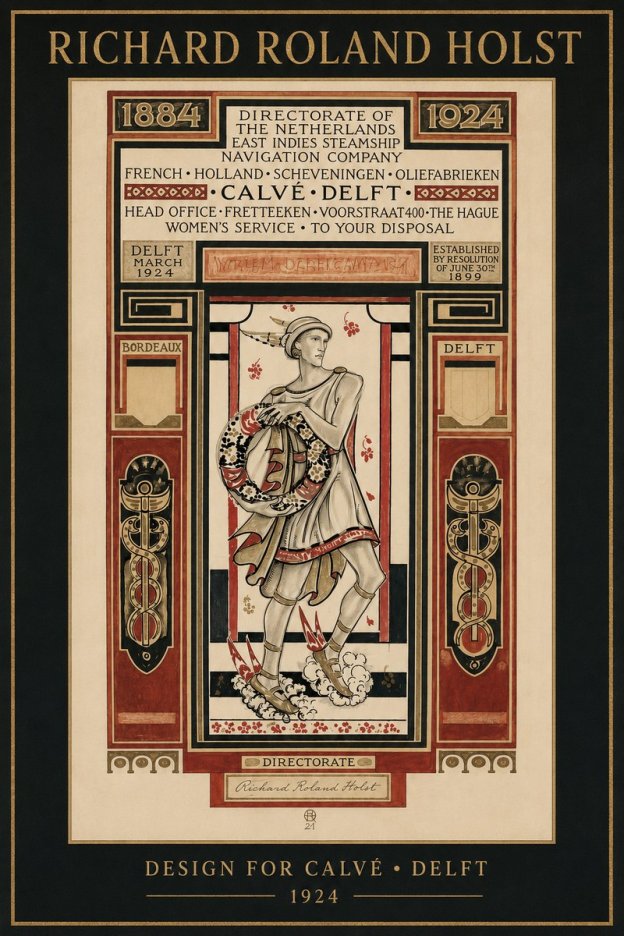 Richard Roland Holst Design for Calvé • Delft No2 - Affiche