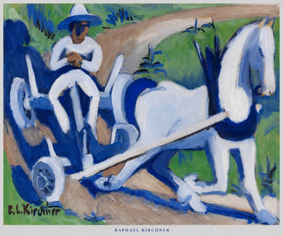Raphael Kirchner Horse and Cart No5 - Affiche