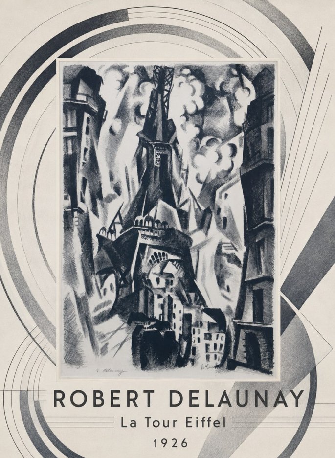 Robert Delaunay La Tour Eiffel No4 - Affiche