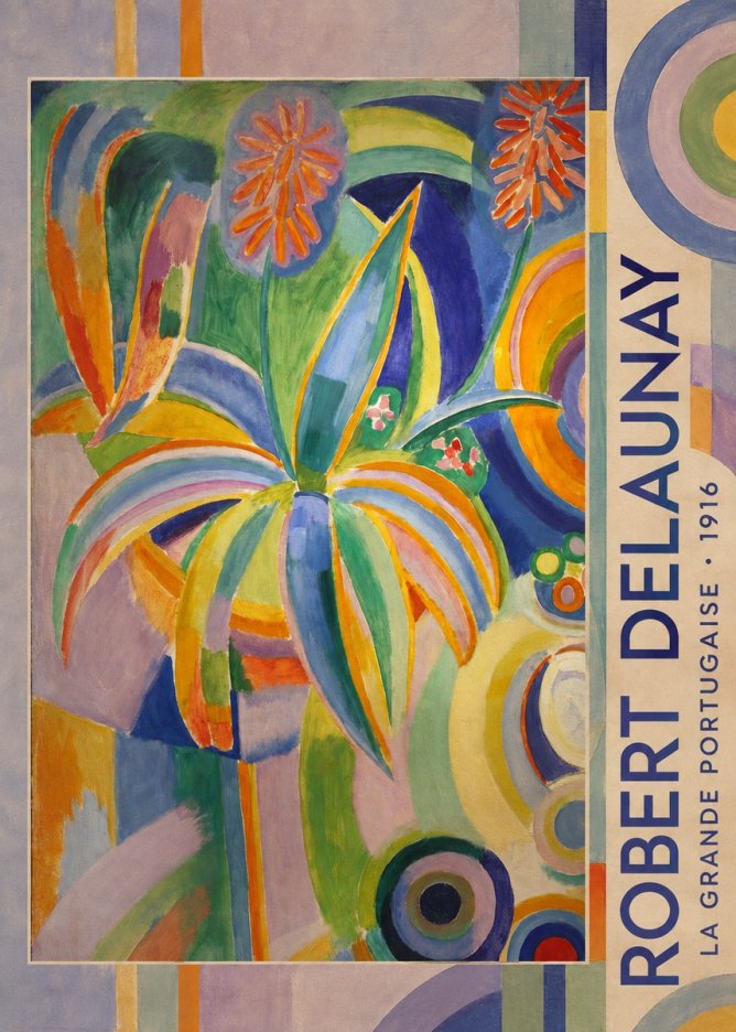 Robert Delaunay La Grande Portugaise I No2 - Affiche
