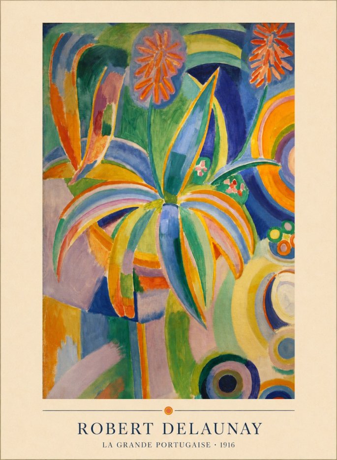 Robert Delaunay La Grande Portugaise I No4 - Affiche