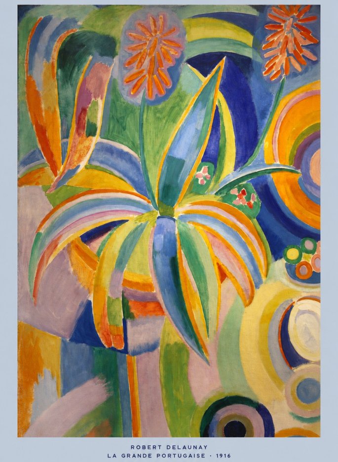 Robert Delaunay La Grande Portugaise I No5 - Affiche