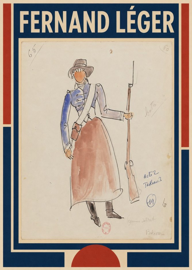 Fernand Léger Jeune Soldat No1 - Affiche