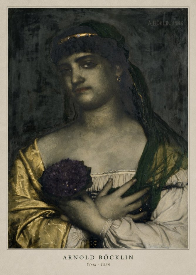 Arnold Böcklin Viola No2 - Affiche