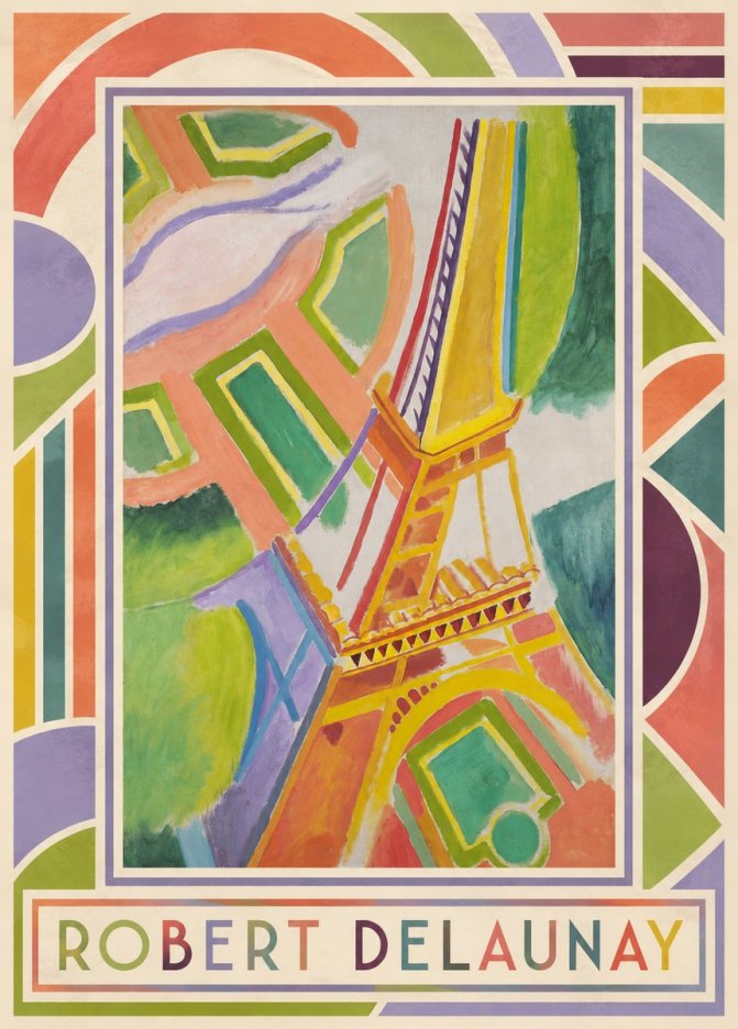 Robert Delaunay Tour Eiffel No1 - Affiche