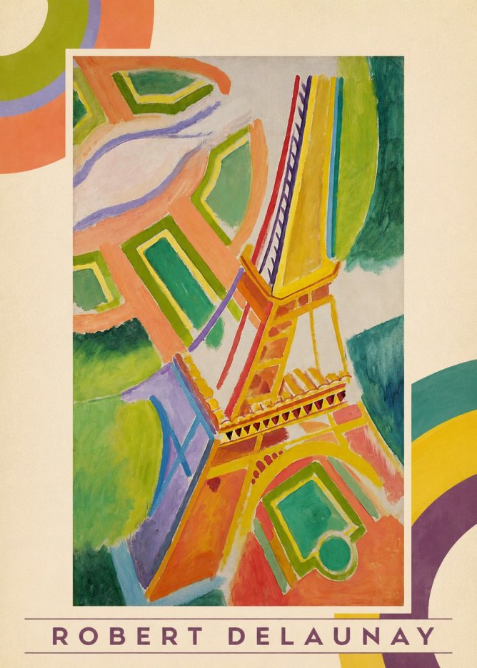 Robert Delaunay Tour Eiffel No3 - Affiche