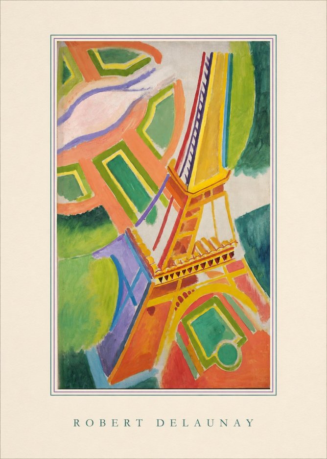 Robert Delaunay Tour Eiffel No4 - Affiche